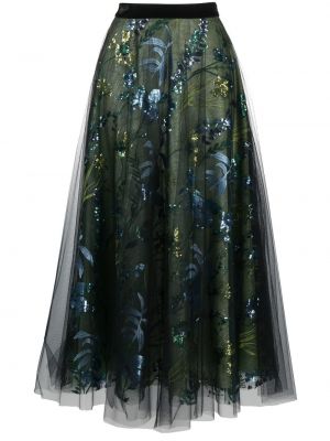 Midi sukně Talbot Runhof - Zelená