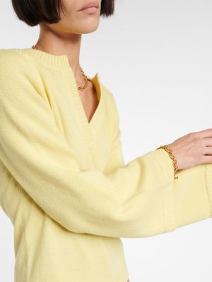 Sweter wełniany Dorothee Schumacher żółty
