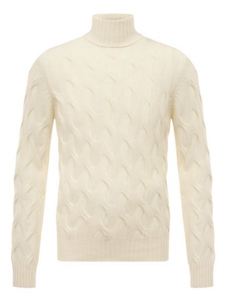 Кашемировый шерстяной свитер Moorer белый