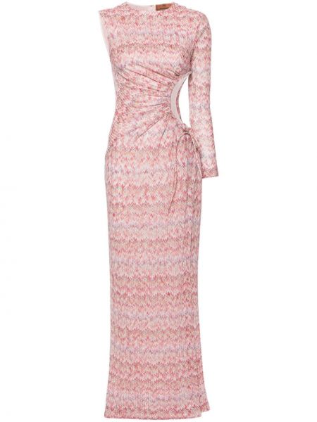 Μάξι φόρεμα Missoni ροζ