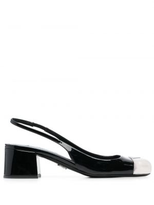 Pumpar med remmar med slingback Prada svart