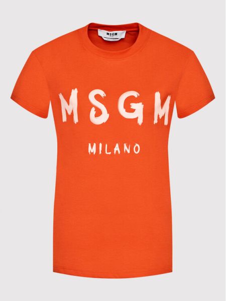 T-shirt Msgm, czerwony