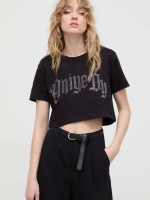 Bombažna majica Aniye By črna