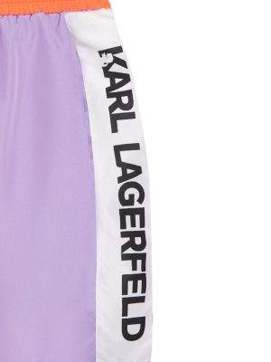 Šortai Karl Lagerfeld violetinė