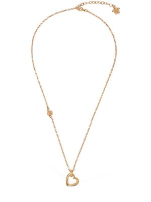 Ogrlica s uzorkom srca Versace zlatna
