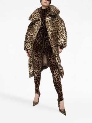 Leopardí kabát s potiskem Dolce & Gabbana