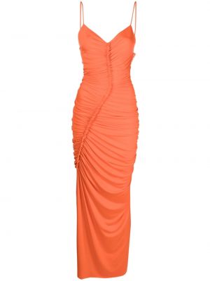 Макси рокля Victoria Beckham оранжево