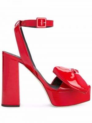 Sandales à plateforme Giuseppe Zanotti rouge