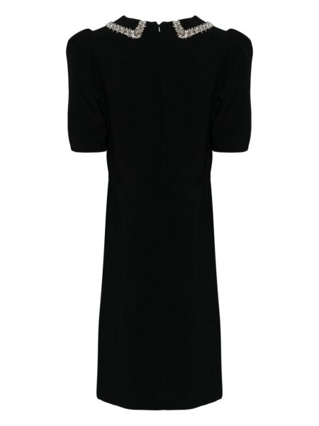 Křišťálové mini šaty Dice Kayek černé