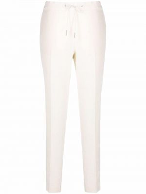 Pantalones ajustados de cintura alta Fabiana Filippi blanco