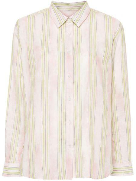 Klasična pamučna košulja Maison Kitsuné ružičasta