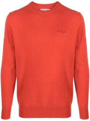 Džemper s vezom s okruglim izrezom Mc2 Saint Barth narančasta