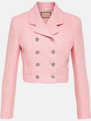 Tvīda jaka Gucci rozā