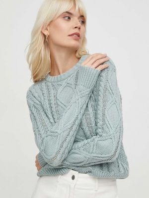 Pamučni pulover Lauren Ralph Lauren zelena