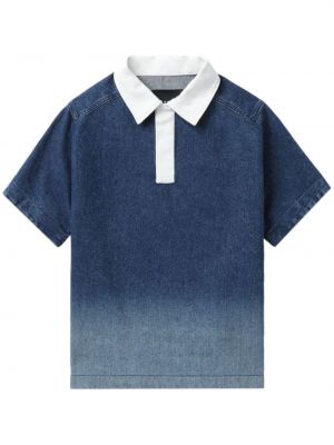 Поло тениска с градиентным принтом Botter синьо