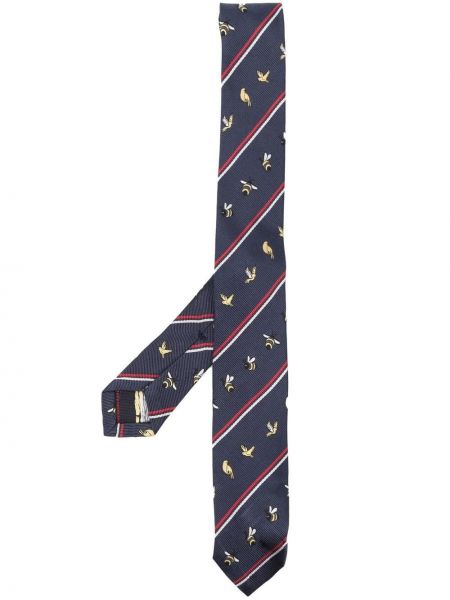 Копринена вратовръзка с принт Thom Browne