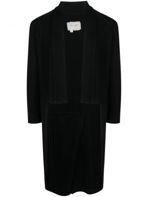 Μάλλινο παλτό με ψηλή μέση Greg Lauren μαύρο
