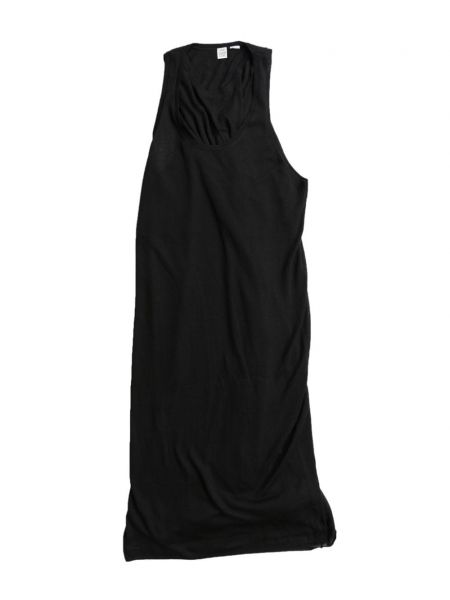 Bavlnené rovné šaty Totême čierna