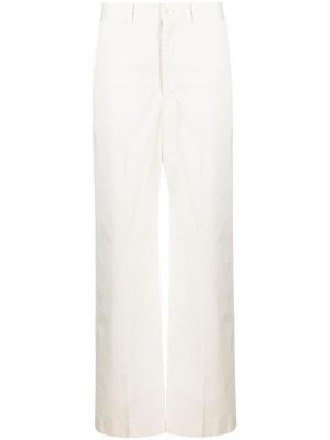 Hlače ravnih nogavica Lemaire bijela