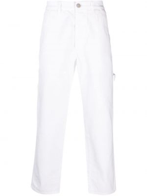 Pantalon droit en coton Tela Genova blanc