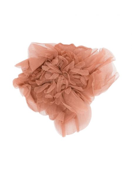 Broška s cvetličnim vzorcem Max Mara roza