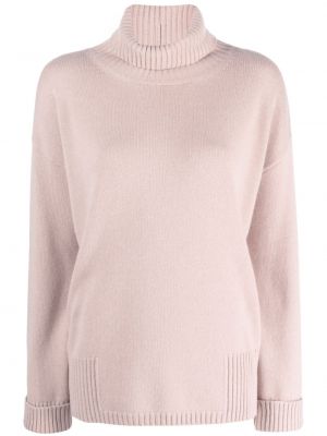 Dzianinowy sweter Lorena Antoniazzi różowy