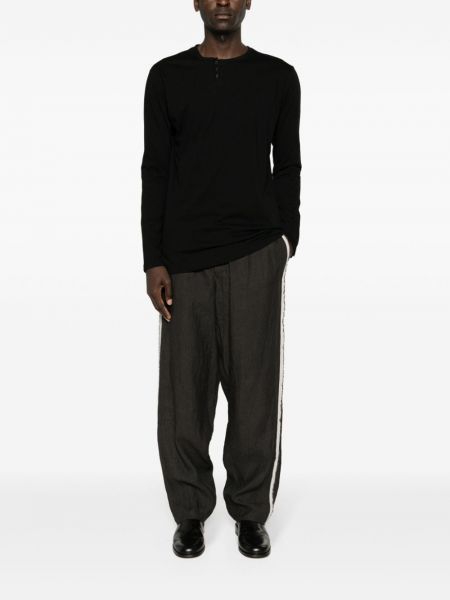 T-shirt manches longues avec manches longues Yohji Yamamoto noir