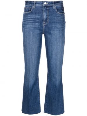 Укороченные джинсы клеш расклешенные L’agence, синие