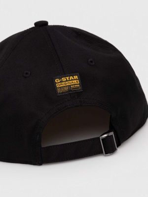 Kšiltovka s aplikacemi s hvězdami G-star Raw černá