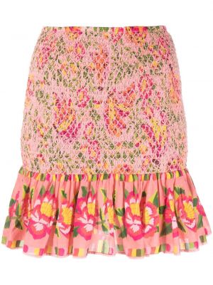 Φλοράλ φούστα με σχέδιο Farm Rio ροζ