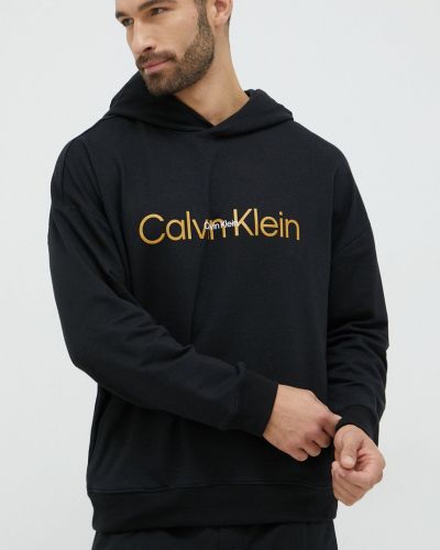 Пижама с принт Calvin Klein Underwear черно
