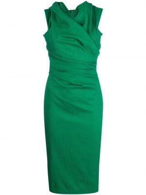 Šaty s výšivkou Talbot Runhof zelené