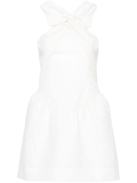 Κοκτέιλ φόρεμα με φιόγκο Shushu/tong λευκό