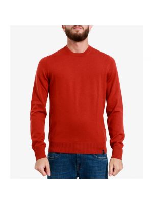 Jersey de lana de tela jersey de cuello redondo Fay marrón