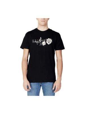 Koszulka z nadrukiem Jack & Jones czarna