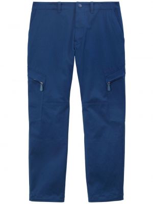 Haftowane spodnie cargo Burberry niebieskie