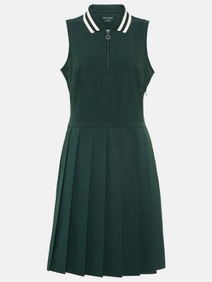 Sukienka z dżerseju plisowana Tory Sport zielona