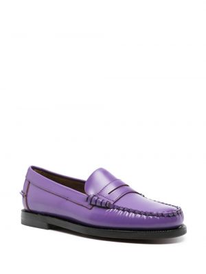 Loafers en cuir Sebago violet