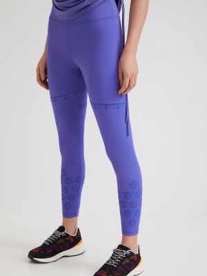 Sportovní kalhoty Desigual fialové