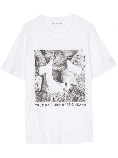 Marškinėliai True Religion balta
