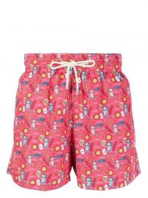 Kratke hlače s printom Arrels Barcelona ružičasta