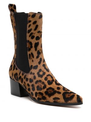 Chelsea boots mit print mit leopardenmuster Kurt Geiger London braun