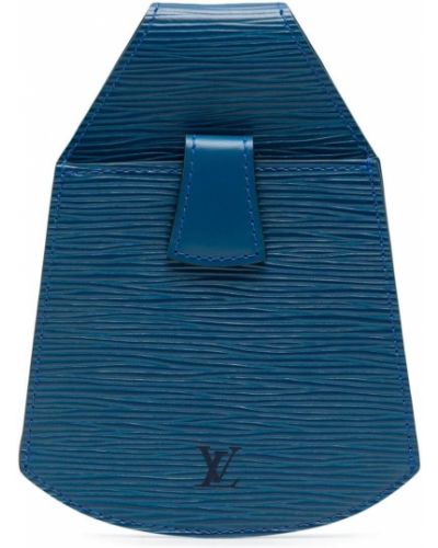 Borse pochette di pelle con stampa Louis Vuitton