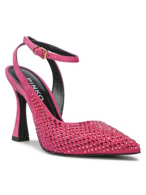 Sandale s otvorenom petom Pinko ružičasta