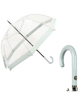 Белый прозрачный зонт M&p