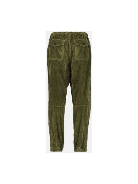 Pantalones de chándal de pana con cremallera Moncler verde
