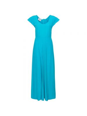 Sukienka długa Moschino niebieska