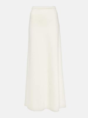 Maxi φούστα από ζέρσεϋ Max Mara λευκό