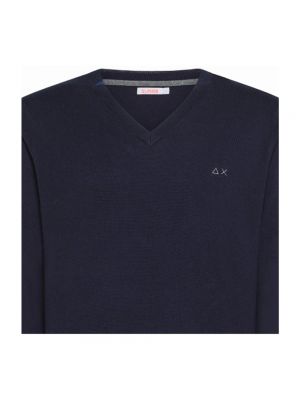 Jersey con escote v de tela jersey Sun68 azul
