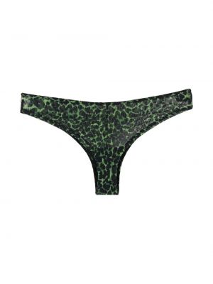 Unterhose mit print mit leopardenmuster Marlies Dekkers grün